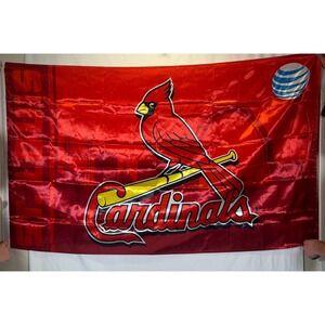 St. Louis Cardinals Baseball Banner Flag AT&T Promo Colab Cards MLB Large 3'x5'